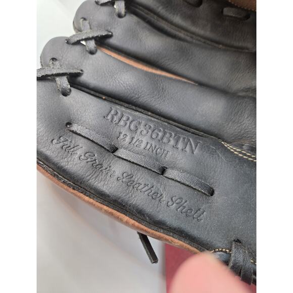 Rawlings RBG36BTN 13 1/2 Inch Basket Web Baseball Glove Left Hand Throw - Picture 4 of 9